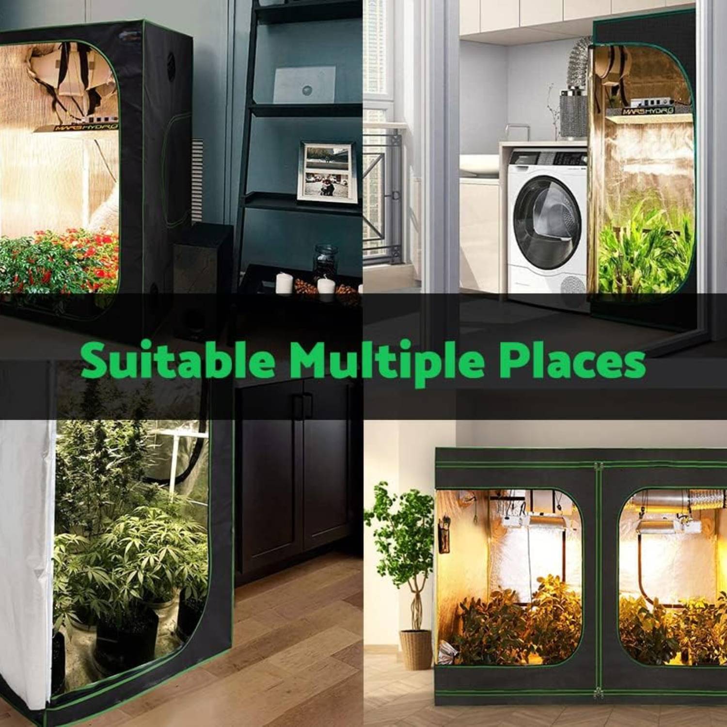 Indoor Grow Tent 1.2m x 1.2m x 2m Height: image 3