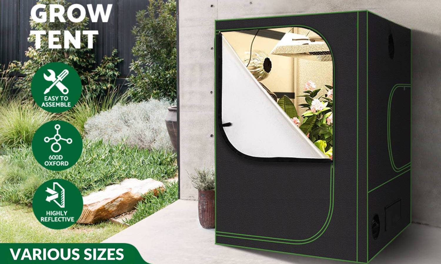 Indoor Grow Tent 1.2m x 1.2m x 2m Height: image 9