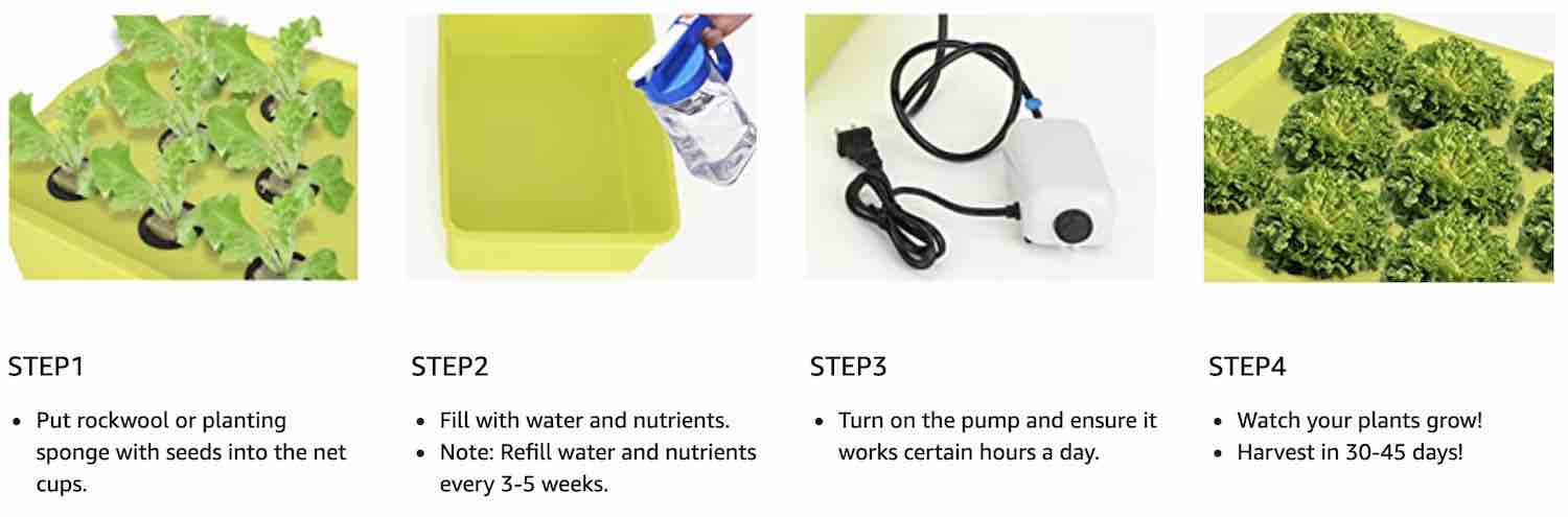 Deep Water Culture Hydroponic System, 11 Cup: image 7
